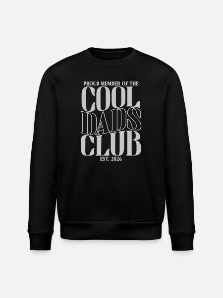 Cool Dads Club - Dad 2026 Gift - Stanley/Stella ROLLER Unisex Organic Sweatshirt - black