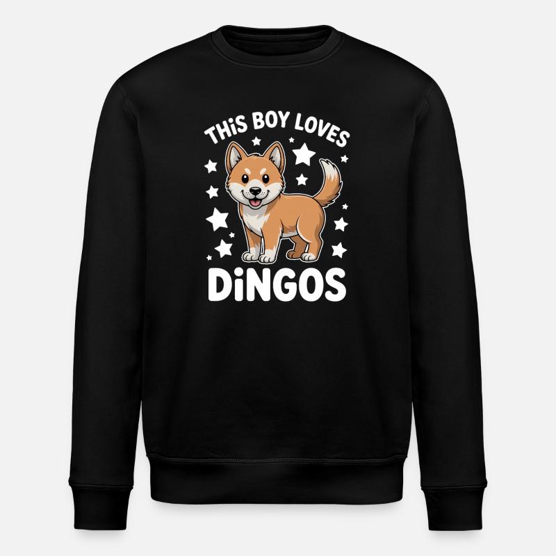 Dingo Sprüche Dingos Lustiges Dingo Geschenk - Stanley/Stella Unisex Bio-Sweatshirt ROLLER - Schwarz