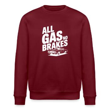 Benzin ohne Bremsen - Stanley/Stella Unisex Bio-Sweatshirt ROLLER - Burgunderrot - Vorne - Nik (191cm)
