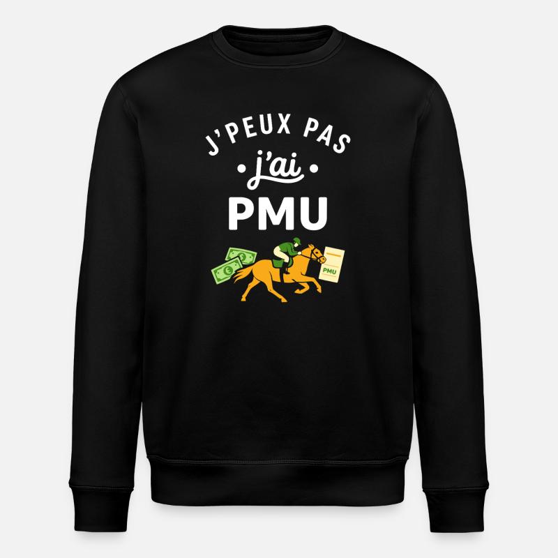 J’peux pas j’ai PMU - Sweat bio ROLLER Stanley/Stella Unisexe - noir