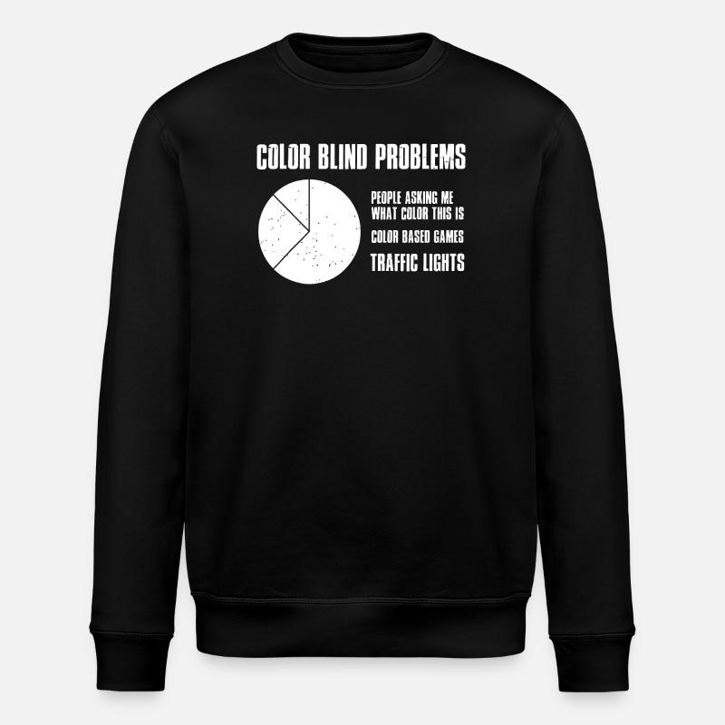 Farbenblindheitsprobleme - Stanley/Stella Unisex Bio-Sweatshirt ROLLER - Schwarz