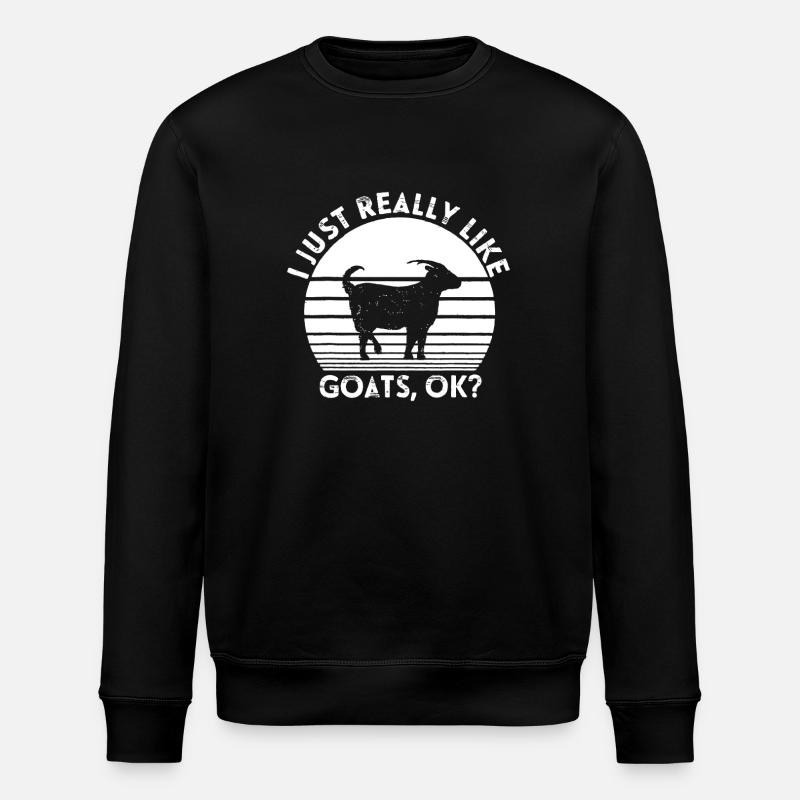 Conception du cercle Goat Love - Sweat bio ROLLER Stanley/Stella Unisexe - noir