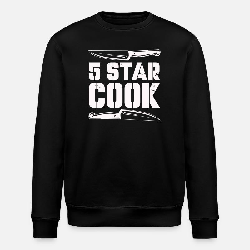 5_star_cook- - Stanley/Stella Unisex Bio-Sweatshirt ROLLER - Schwarz