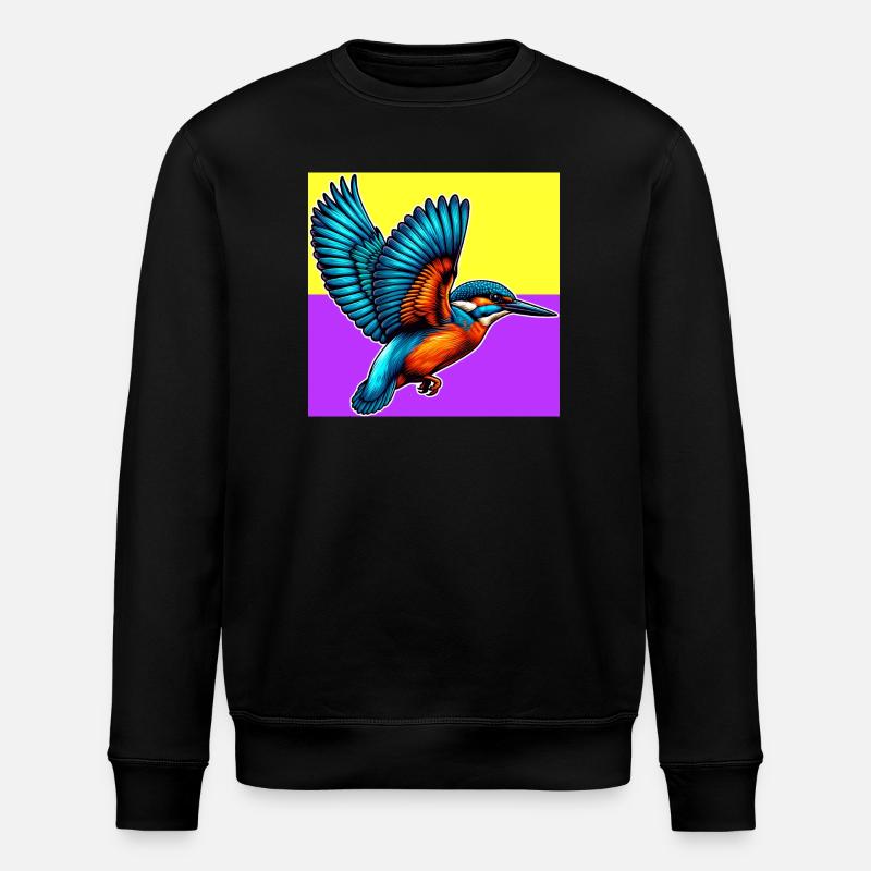 Eisvogel - Stanley/Stella Unisex Bio-Sweatshirt ROLLER - Schwarz