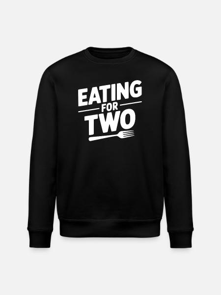 Eating for Two - Stanley/Stella ROLLER Unisex Organic Sweatshirt - black