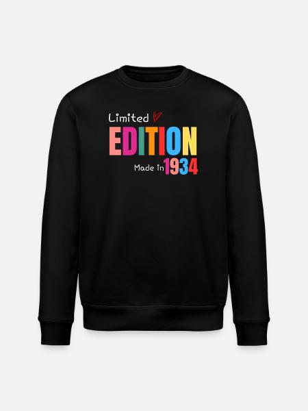 Limited edition Made in 1934 - Stanley/Stella ROLLER Unisex Organic Sweatshirt - black