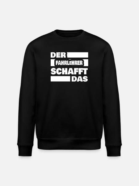 Beruf Fahrlehrer - Stanley/Stella Unisex Bio-Sweatshirt ROLLER - Schwarz