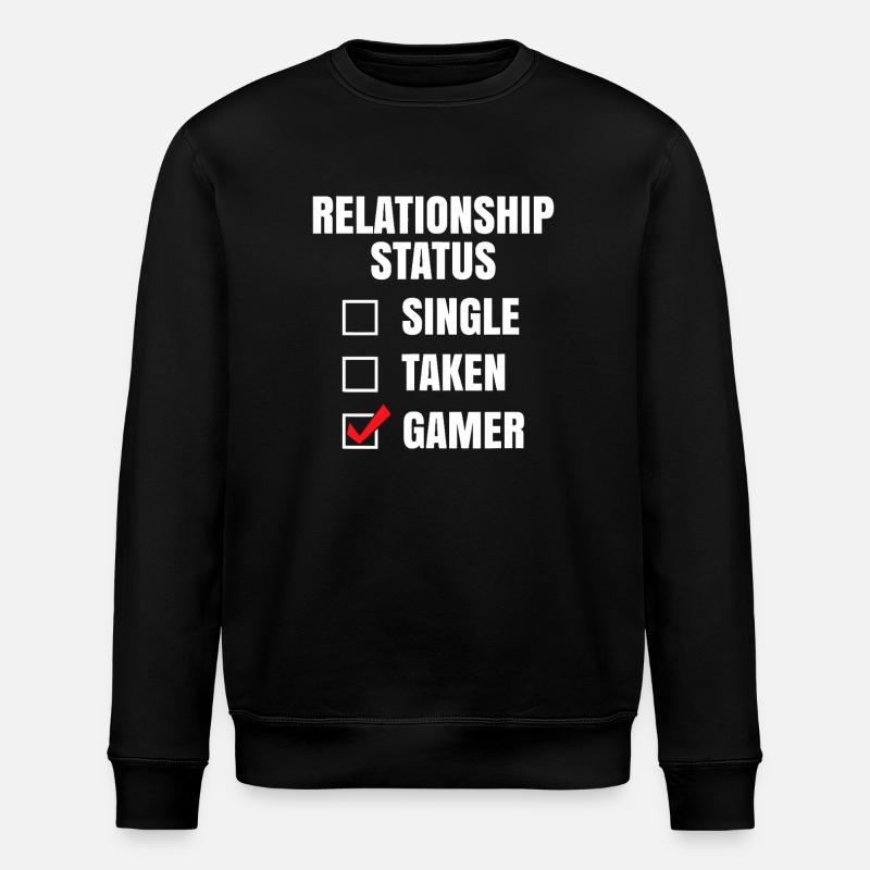 Relationship Status: Gamer - Stanley/Stella ROLLER Unisex Organic Sweatshirt - black