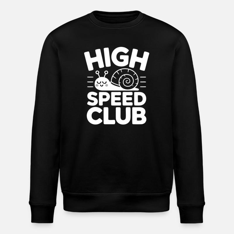 High Speed Club Snail - Stanley/Stella ROLLER Unisex Organic Sweatshirt - black