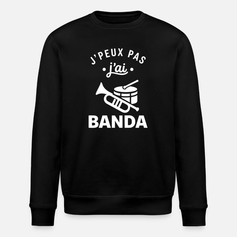 J'peux pas j'ai Banda - Sweat bio ROLLER Stanley/Stella Unisexe - noir