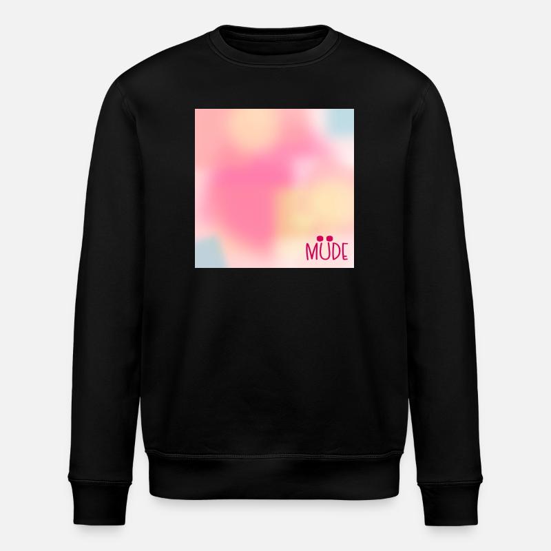 Himmel Stimmung Müde - Stanley/Stella Unisex Bio-Sweatshirt ROLLER - Schwarz