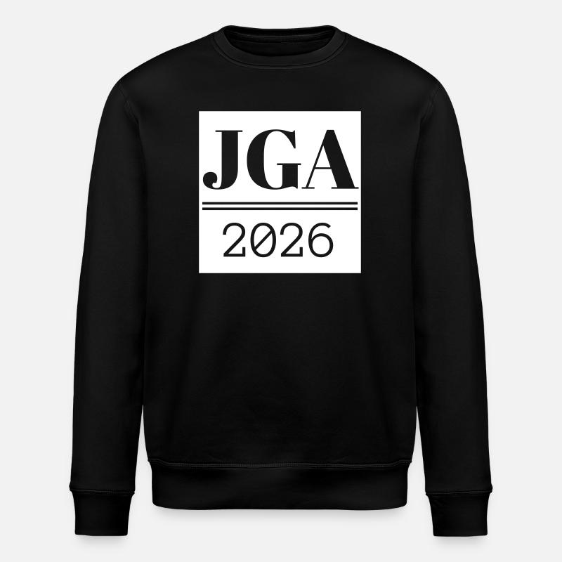JGA shirt - Stanley/Stella Unisex Bio-Sweatshirt ROLLER - Schwarz