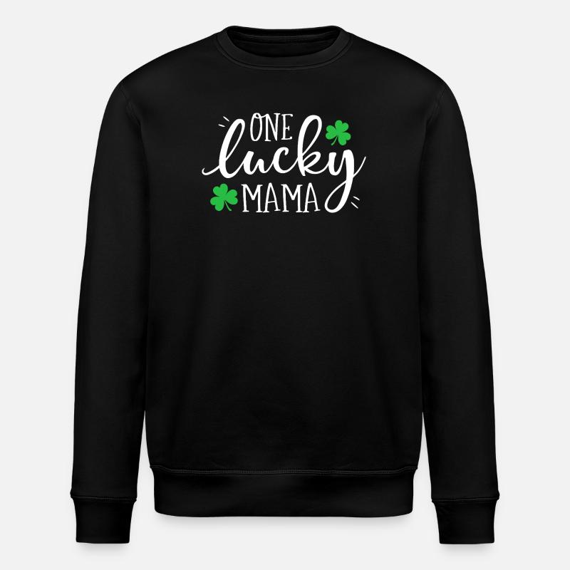Un t-shirt Lucky Mama Clover - Sweat bio ROLLER Stanley/Stella Unisexe - noir