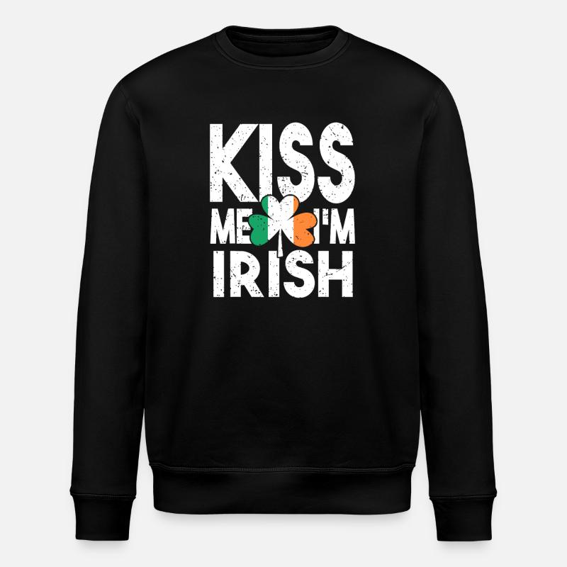 Kiss Me Irish Shamrock - Sweat bio ROLLER Stanley/Stella Unisexe - noir
