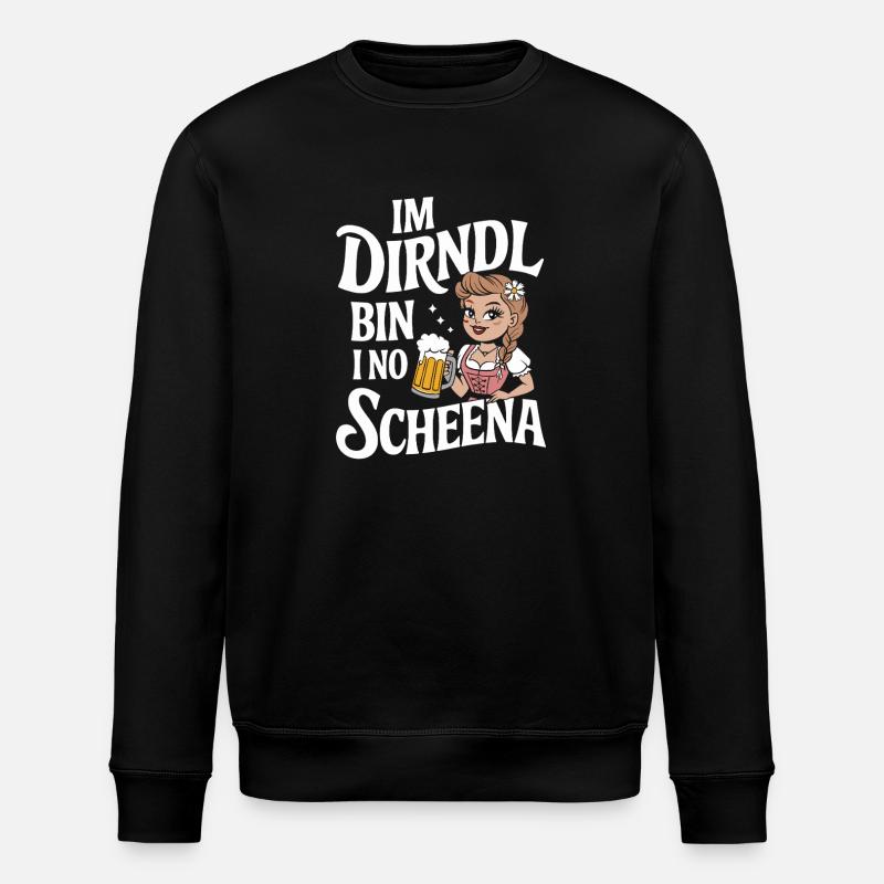 Dirndl Bierfest Charm - Stanley/Stella Unisex Bio-Sweatshirt ROLLER - Schwarz