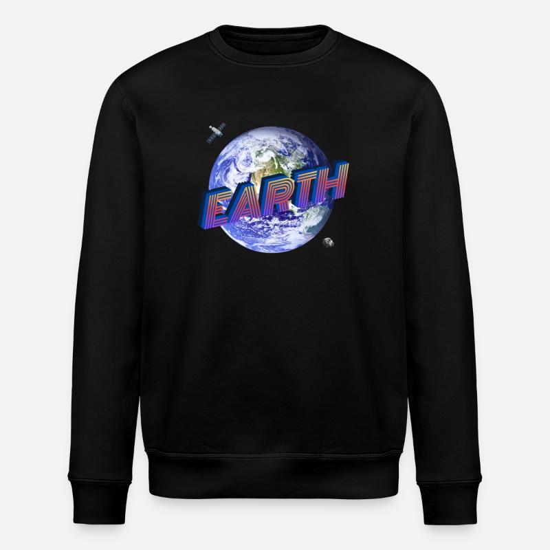 EARTH - Outer Space Series - Stanley/Stella ROLLER Unisex Organic Sweatshirt - black