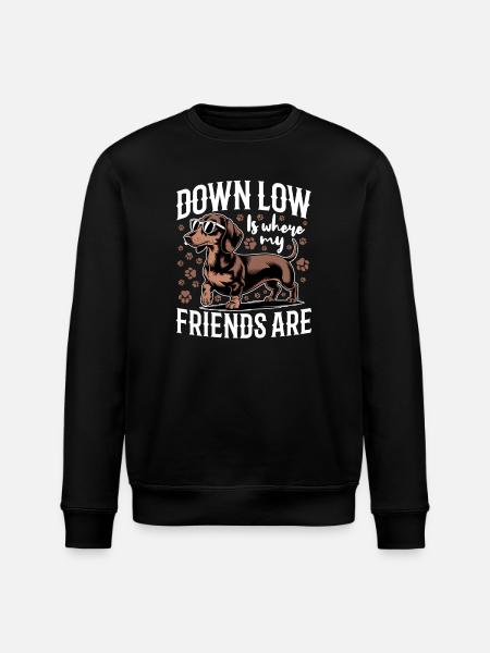 Funny Dog Breed Dachshund - Stanley/Stella Unisex Bio-Sweatshirt ROLLER - Schwarz