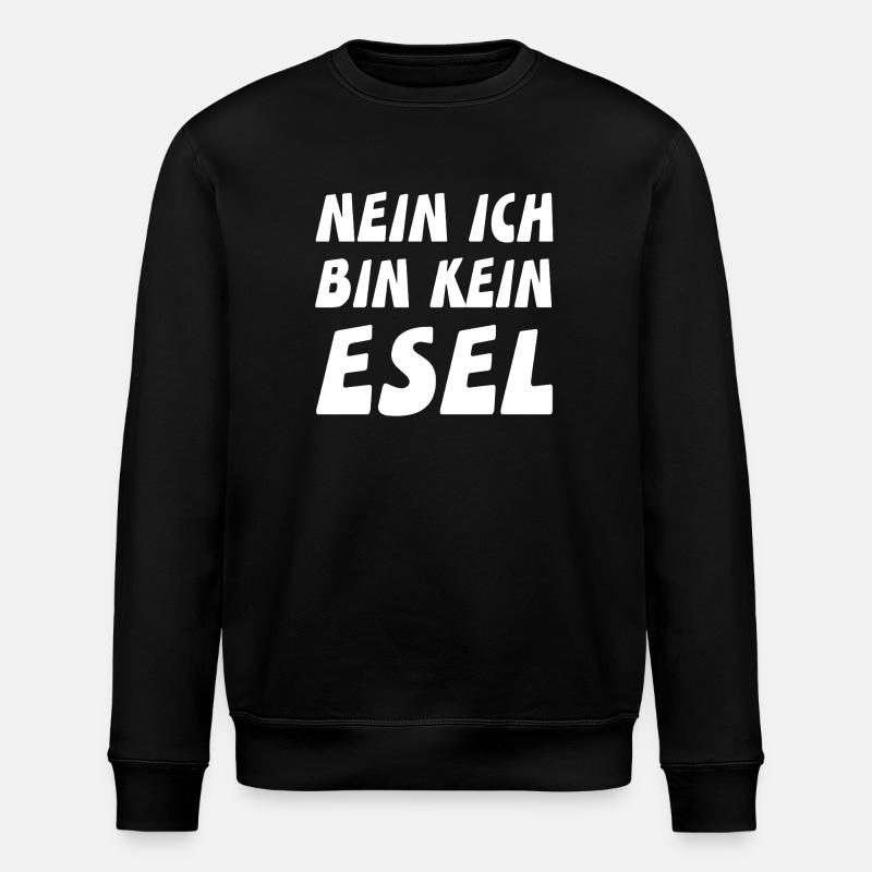 Esel - Stanley/Stella Unisex Bio-Sweatshirt ROLLER - Schwarz