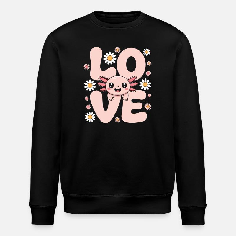 Créature marguerite de Kawaii Love Pastel - Sweat bio ROLLER Stanley/Stella Unisexe - noir