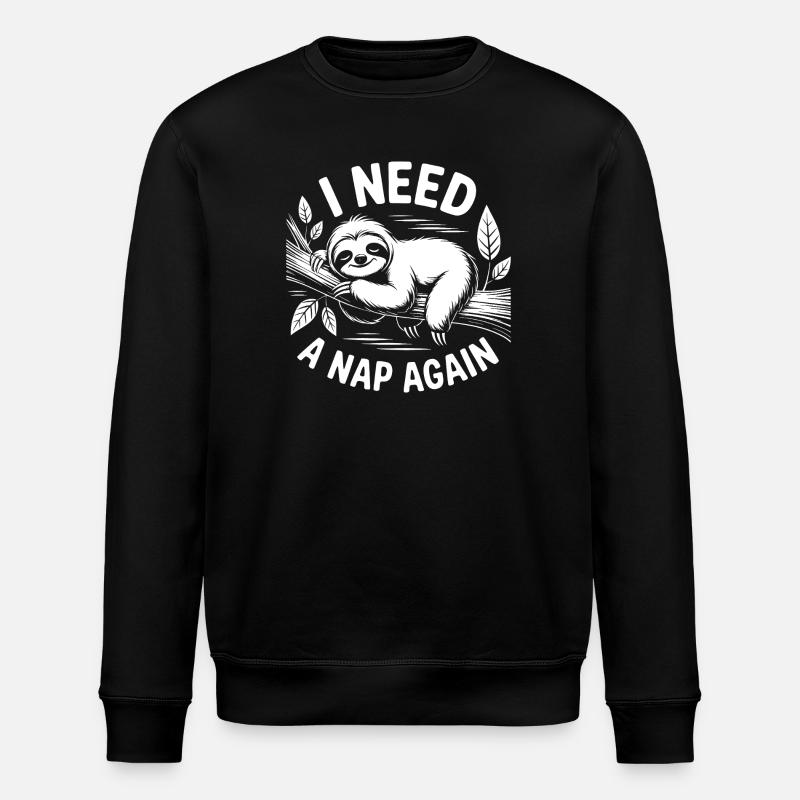 Ich brauch nen Nap - Stanley/Stella Unisex Bio-Sweatshirt ROLLER - Schwarz