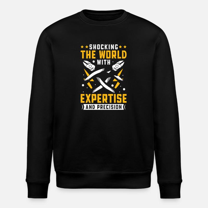 Electrician, Electronics Technician, Electrician - Stanley/Stella ROLLER Unisex Organic Sweatshirt - black
