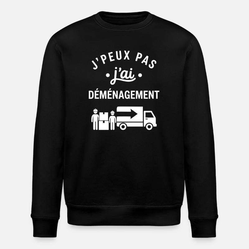 J'peux pas j'ai déménagement - Sweat bio ROLLER Stanley/Stella Unisexe - noir