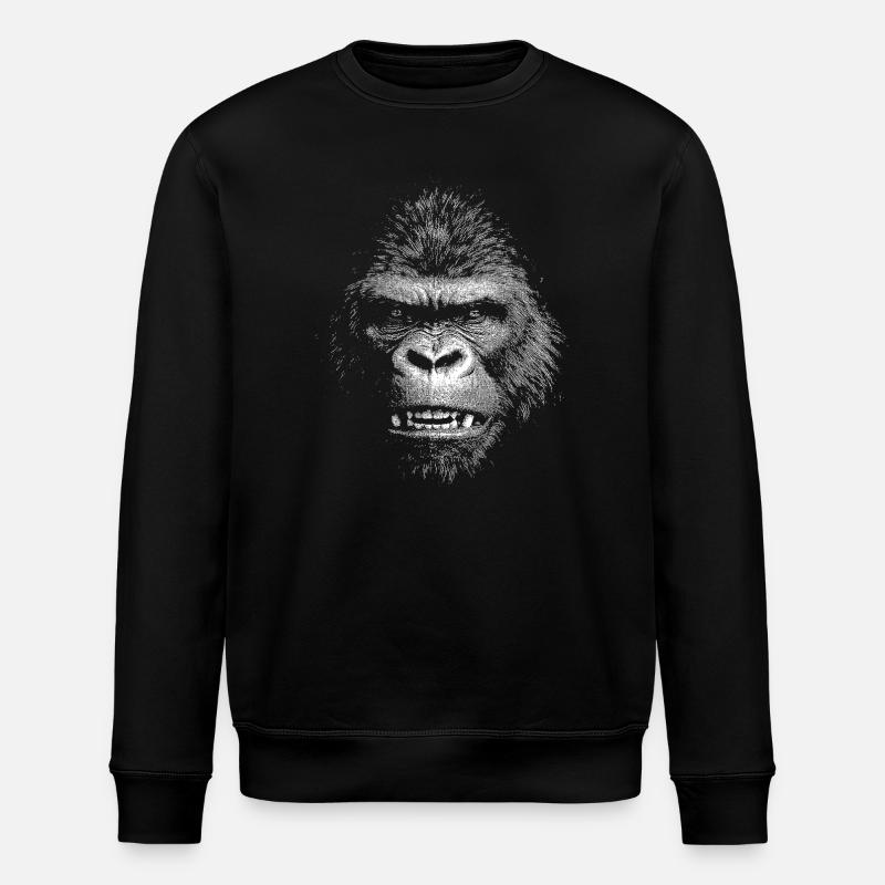 Gorilla - Stanley/Stella ROLLER Unisex Organic Sweatshirt - black