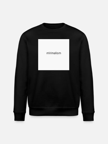 Minimalism – Less is More Design - Stanley/Stella ROLLER Unisex Organic Sweatshirt - black
