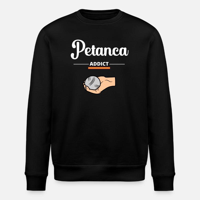 Petanque Addict Spanien - Stanley/Stella Unisex Bio-Sweatshirt ROLLER - Schwarz