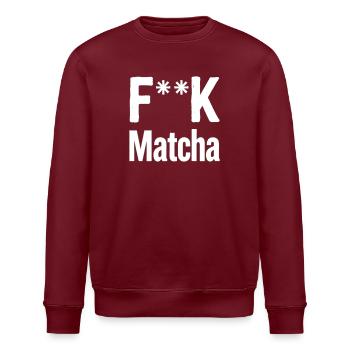 Matcha Rebellion T-shirt - Sweat bio ROLLER Stanley/Stella Unisexe - bordeaux - Devant - Nik (191cm)