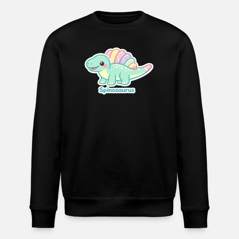 Pastel Spinosaurus Sticker - Stanley/Stella ROLLER Unisex Organic Sweatshirt - black