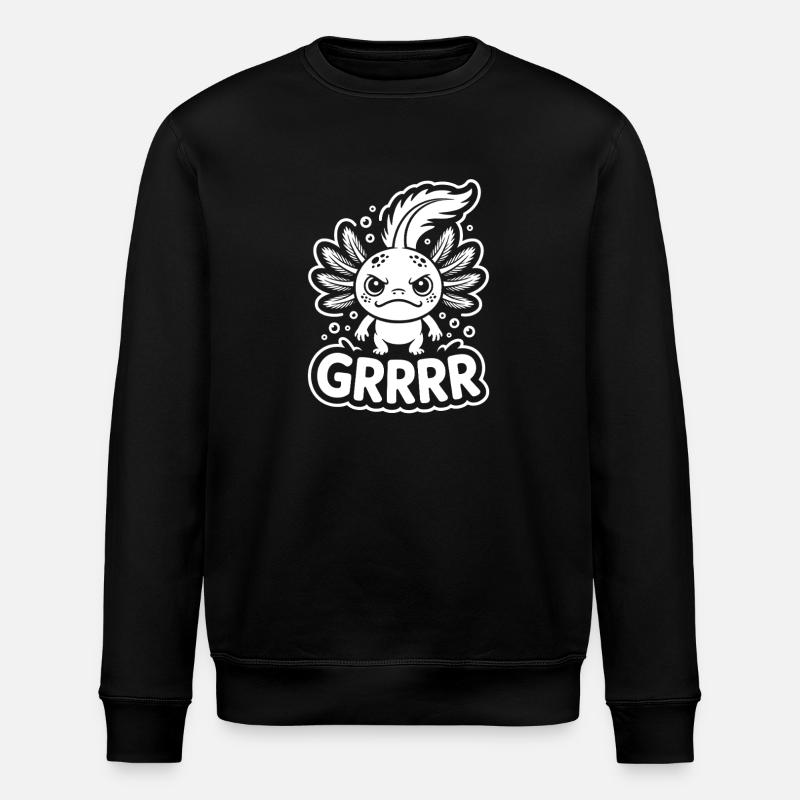 Grump Axolotl - Sweat bio ROLLER Stanley/Stella Unisexe - noir