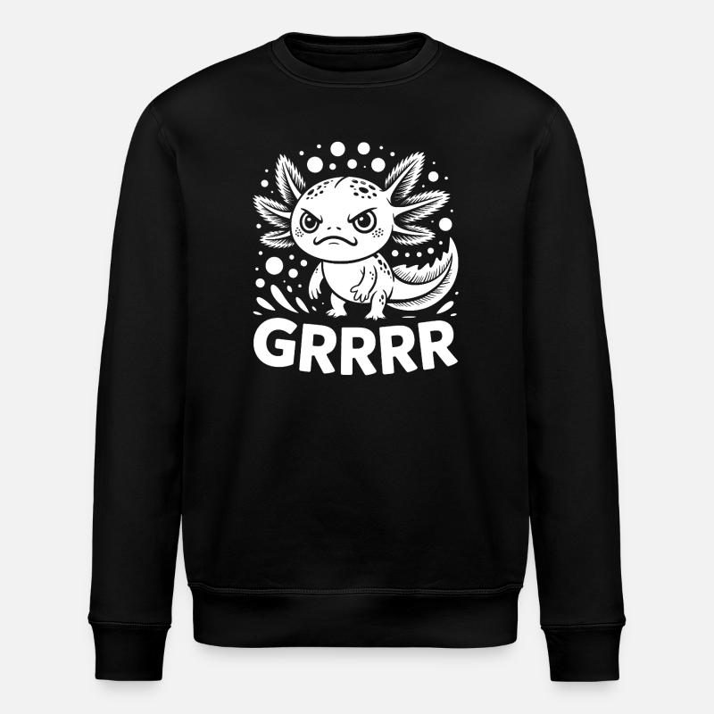Grump Axolotl - Sweat bio ROLLER Stanley/Stella Unisexe - noir