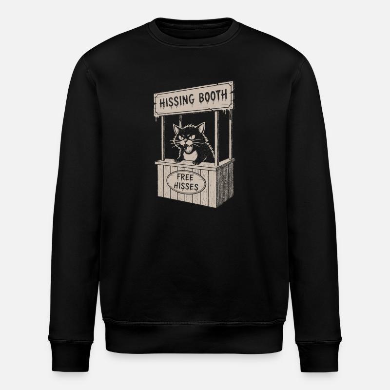 Katzenstand im Hissing Booth - Stanley/Stella Unisex Bio-Sweatshirt ROLLER - Schwarz