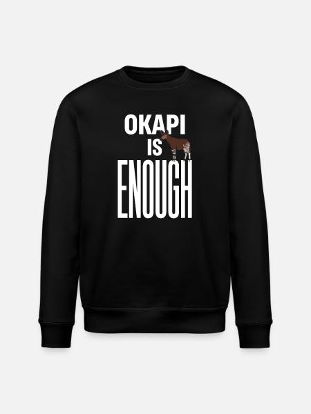 Okapi-liebhaber Okapi-tier Seltene Tierweltliebe - Stanley/Stella Unisex Bio-Sweatshirt ROLLER - Schwarz