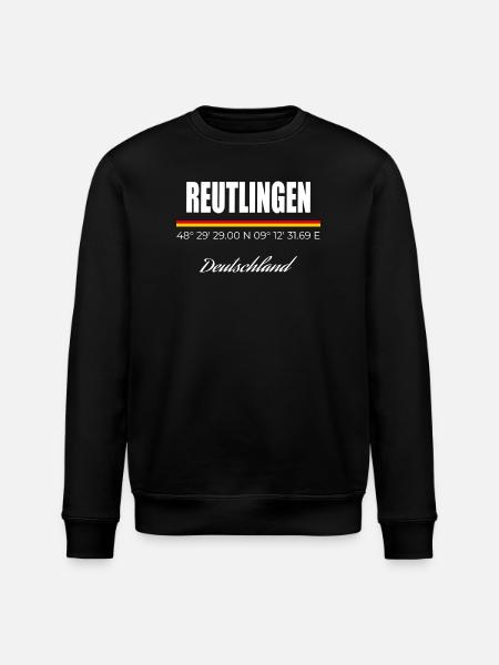 Reutlingen - Stanley/Stella Unisex Bio-Sweatshirt ROLLER - Schwarz