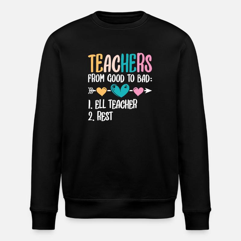 ELL-Lehrer englische Sprache - Stanley/Stella Unisex Bio-Sweatshirt ROLLER - Schwarz