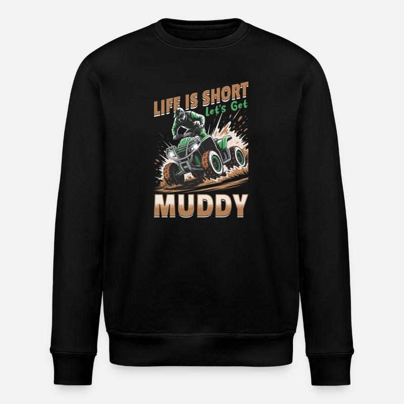Quad ATV Garçons Hommes Quad Wheeler - Sweat bio ROLLER Stanley/Stella Unisexe - noir