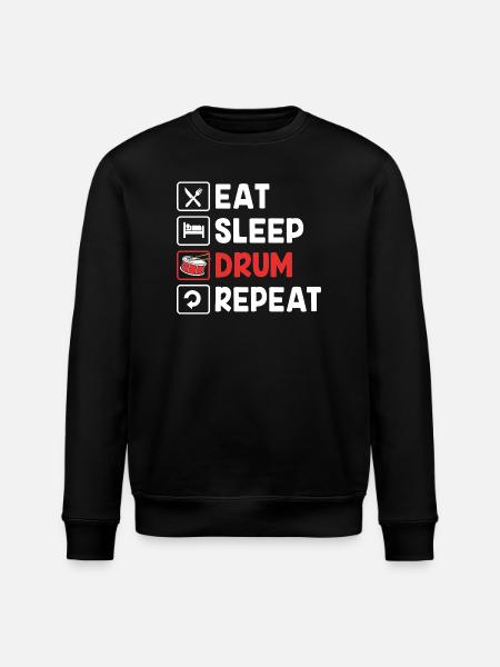 Drums Drummers Drumsticks - Stanley/Stella ROLLER Unisex Organic Sweatshirt - black