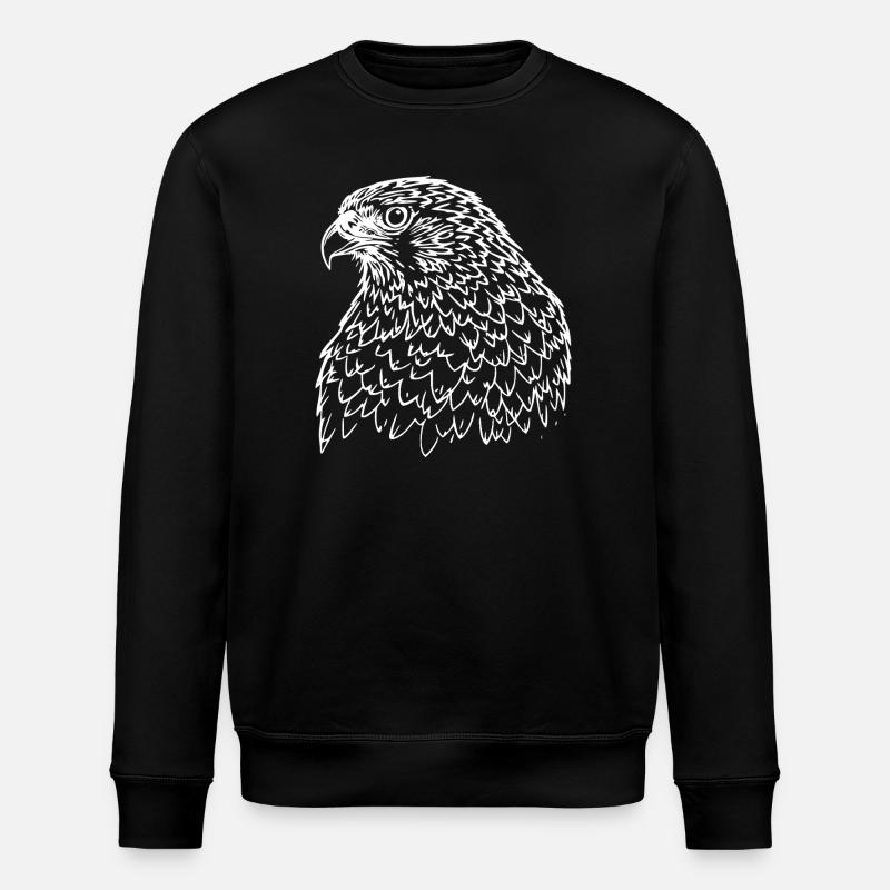 Falke Kopf - Stanley/Stella Unisex Bio-Sweatshirt ROLLER - Schwarz
