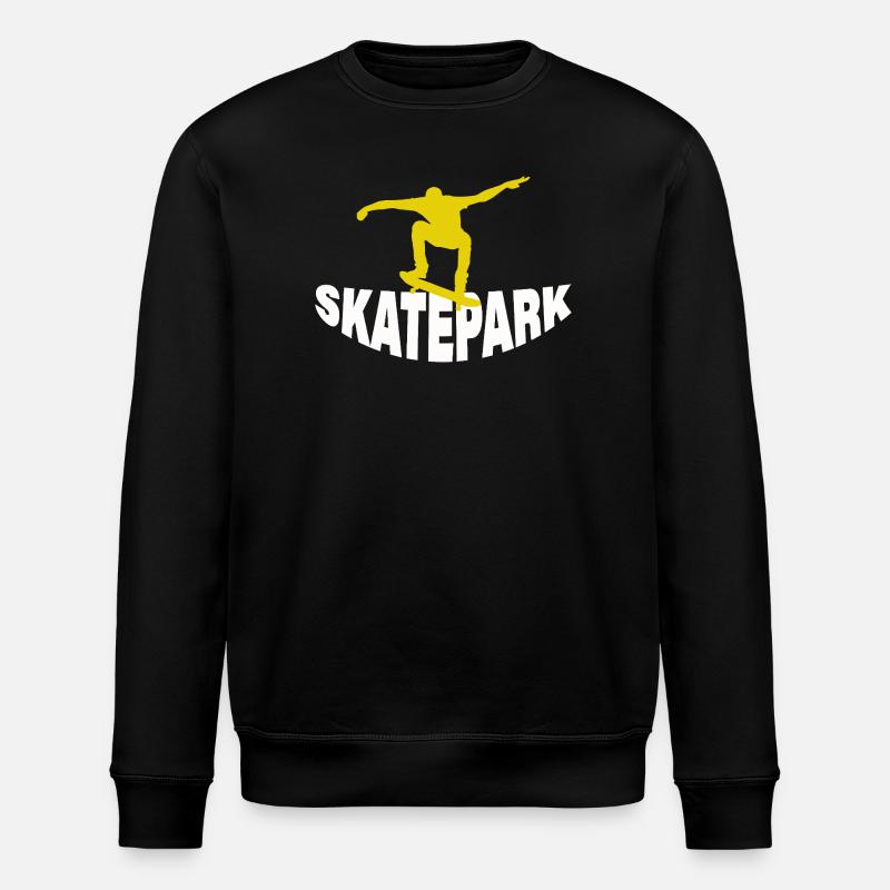 SKATEPARK - Stanley/Stella Unisex Bio-Sweatshirt ROLLER - Schwarz