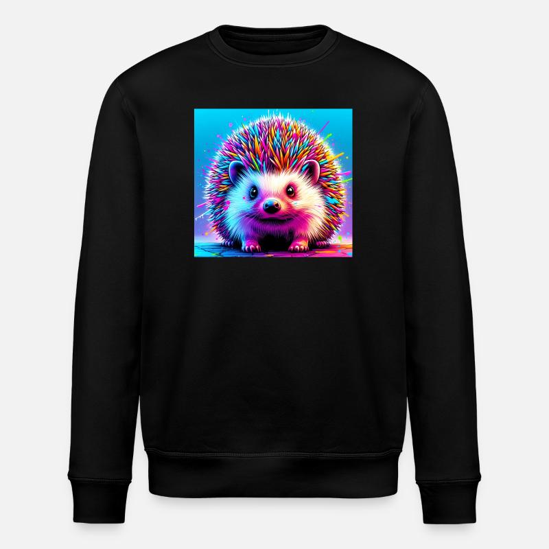 Igel - Stanley/Stella Unisex Bio-Sweatshirt ROLLER - Schwarz