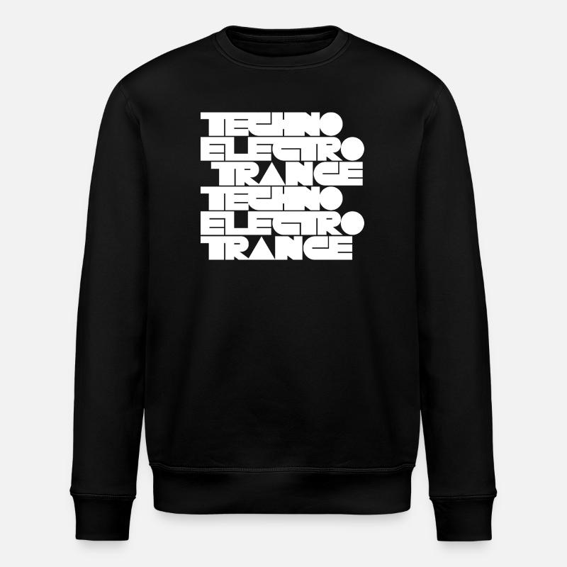 Musique techno électro trance - Sweat bio ROLLER Stanley/Stella Unisexe - noir