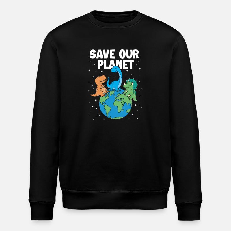 Save Our Planet Climate Environmental - Stanley/Stella ROLLER Unisex Organic Sweatshirt - black