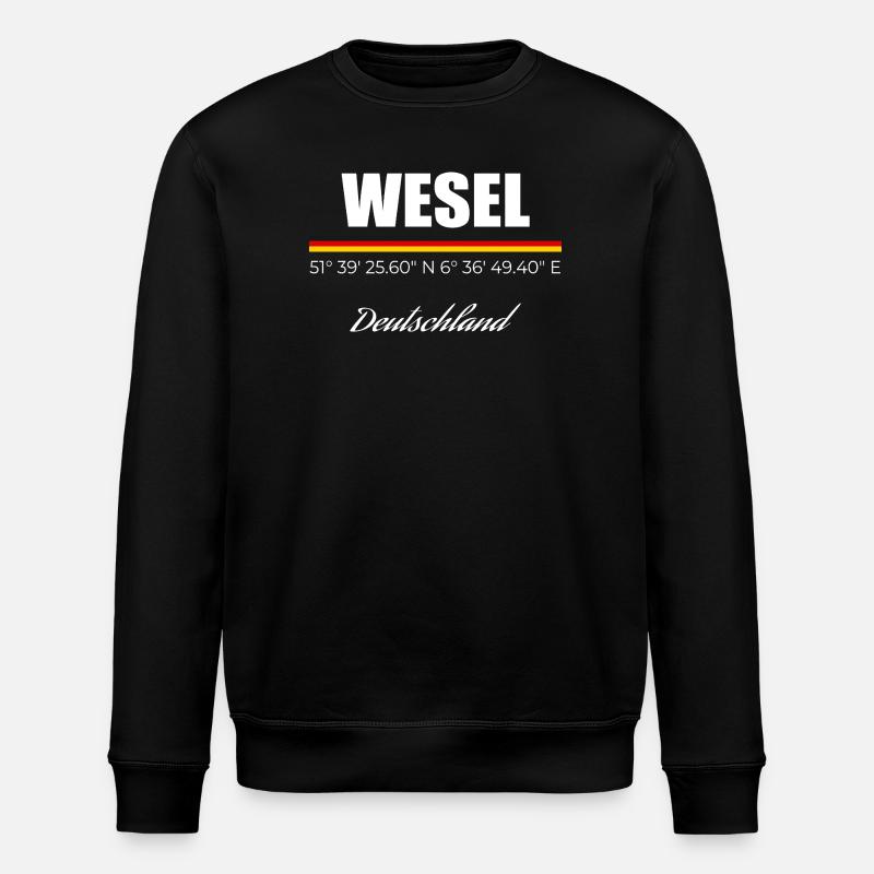 Wesel - Sweat bio ROLLER Stanley/Stella Unisexe - noir