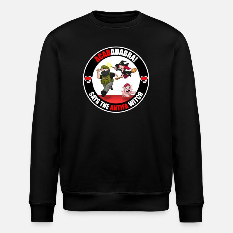 The Antifa Witch - Border Patrol - Sweat bio ROLLER Stanley/Stella Unisexe - noir
