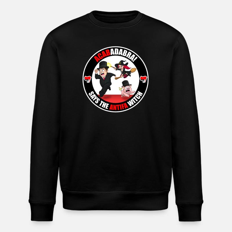 The Antifa Witch - Rich - Stanley/Stella ROLLER Unisex Organic Sweatshirt - black