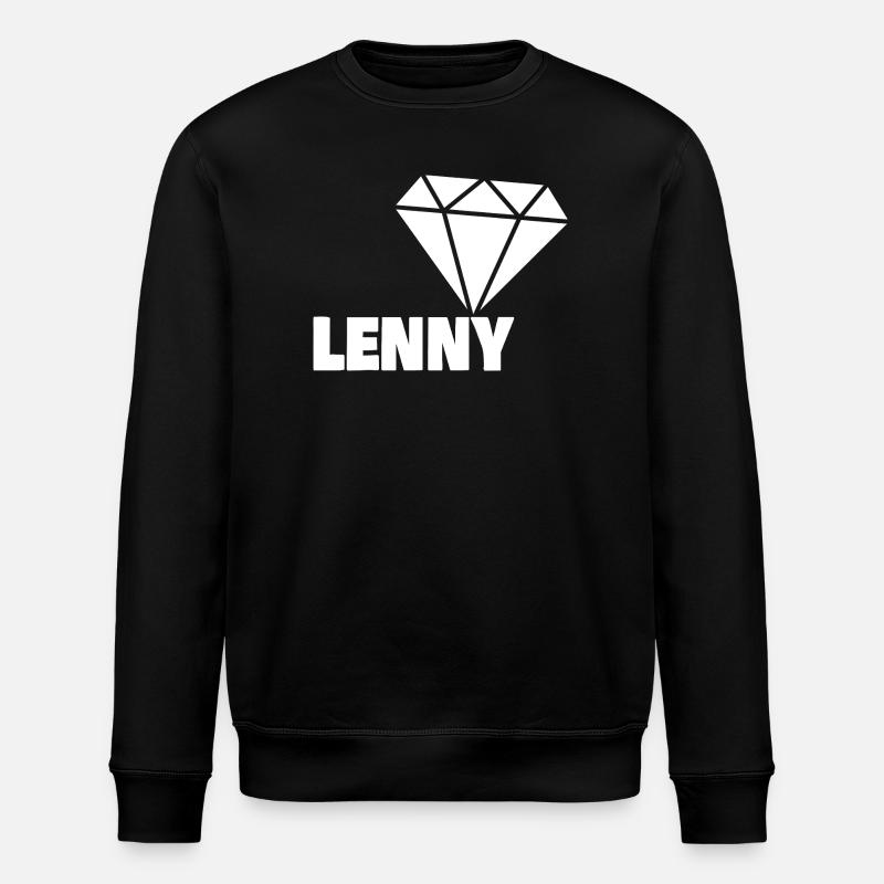 Lenny as a diamond - Stanley/Stella ROLLER Unisex Organic Sweatshirt - black