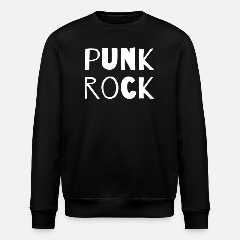 Punkrock Mutige Typografie - Stanley/Stella Unisex Bio-Sweatshirt ROLLER - Schwarz