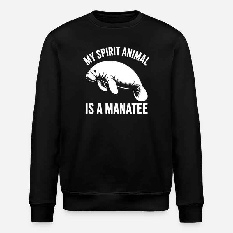 Manatee Spirit Tier - Sweat bio ROLLER Stanley/Stella Unisexe - noir